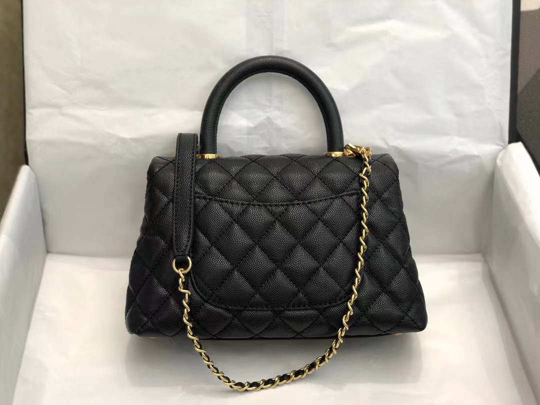 Wholesale Luxury Chanel Coco Handle Black 24*14*10Cm A92990 - Image 2