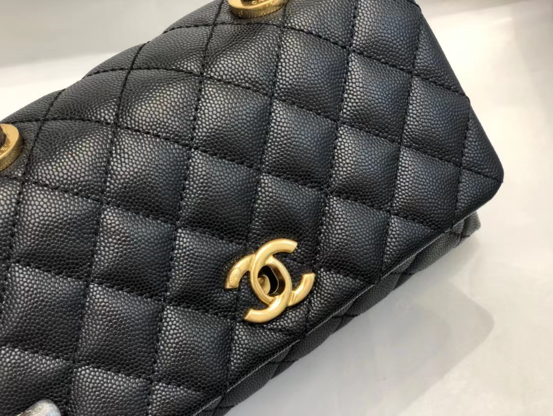 Wholesale Luxury Chanel Coco Handle Black 24*14*10Cm A92990 - Image 4