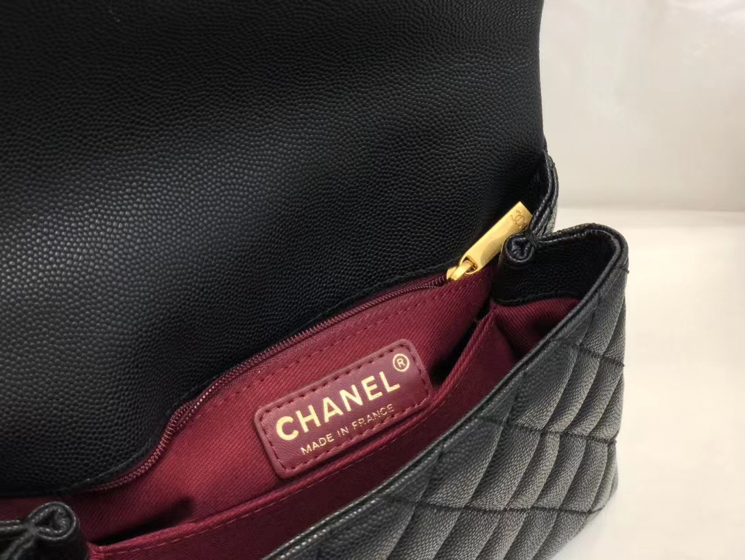 Wholesale Luxury Chanel Coco Handle Black 24*14*10Cm A92990 - Image 6