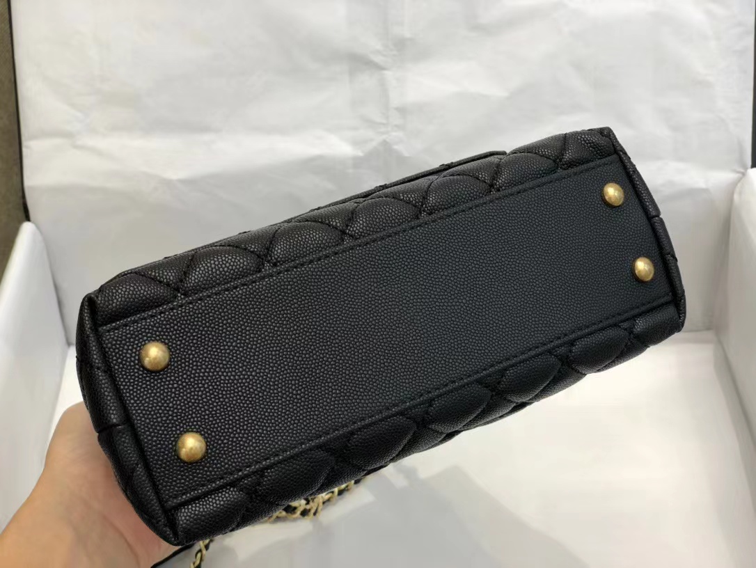 Wholesale Luxury Chanel Coco Handle Black 24*14*10Cm A92990 - Image 9