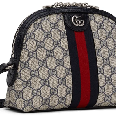 Alternative view of Wholesale Luxury Gucci Ophidia Gg Small Shoulder Bag Beige And Blue Gg Supreme Canvas 499621