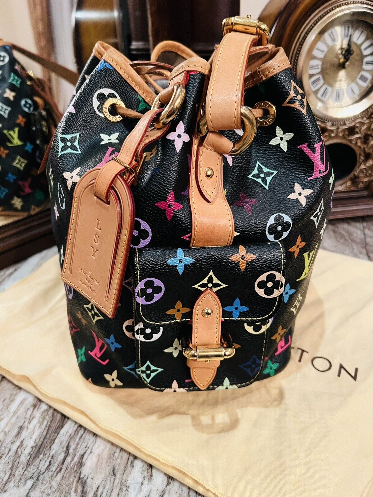 Wholesale Luxury Louis Vuitton Monogram Multi Color Black Petit Noe Bag M42230 - Image 2