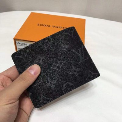 Alternative view of Wholesale Luxury Louis Vuitton Monogram Eclipse Canvas Slender Wallet Black M62294