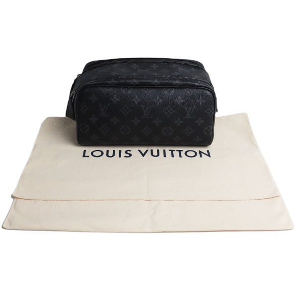 Wholesale Luxury Louis Vuitton Monogram Eclipse Canvas Dopp Kit Black M46354 - Image 5