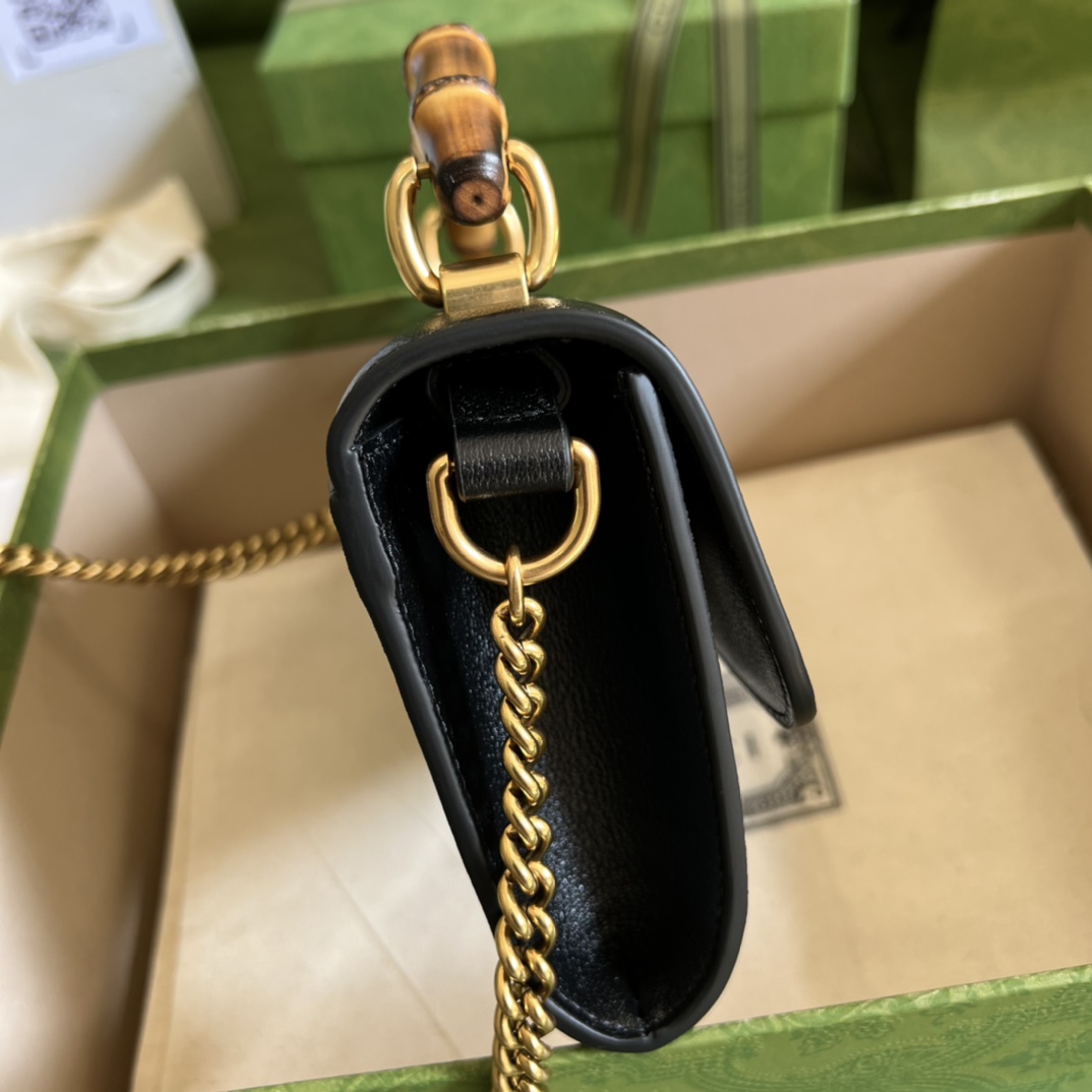 Wholesale Luxury Gucci Gg Small Top Handle Bag With Bamboo 675794 - Image 6
