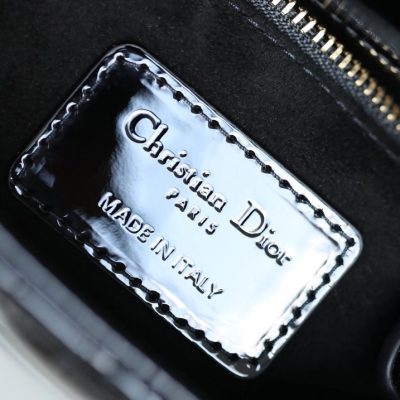 Alternative view of Wholesale Luxury Dior Mini Lady Dior Bag Black Patent Cannage Calfskin M0565Pwrt_M900A