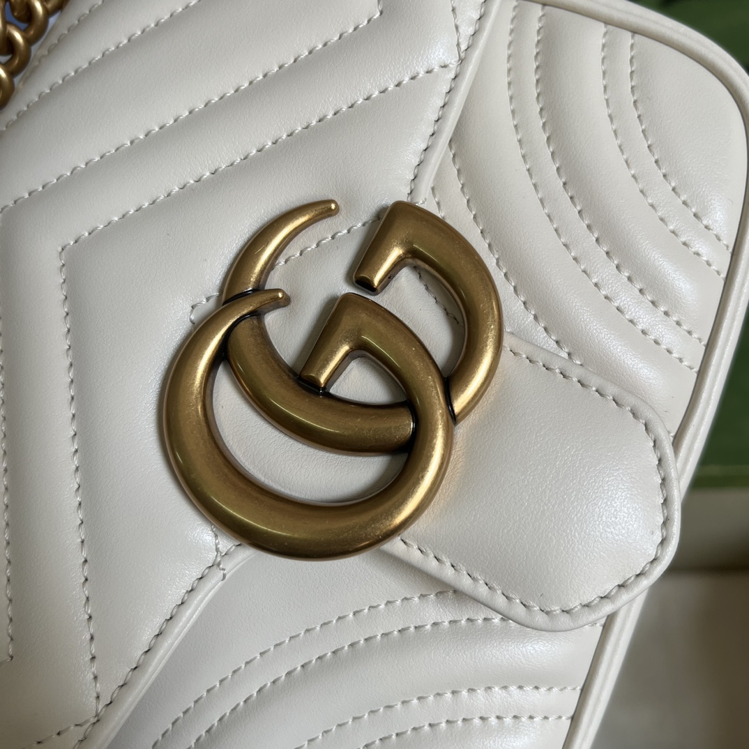 Wholesale Luxury Gucci Marmont Gg White 739682 - Image 5