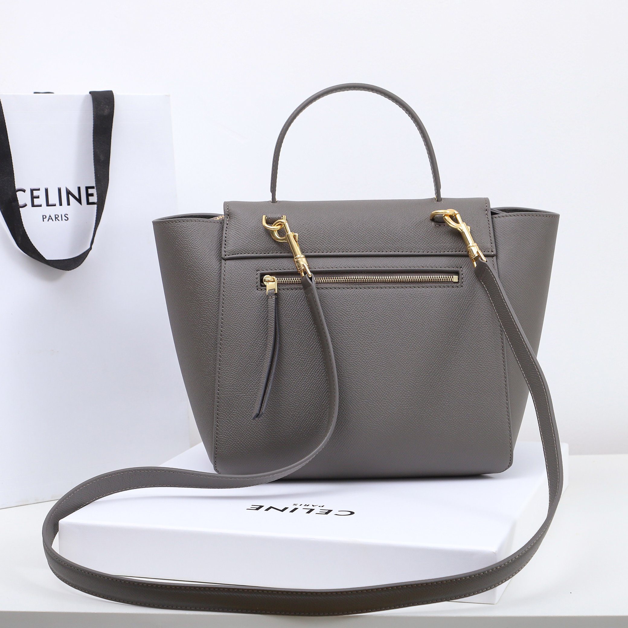 Wholesale Luxury Celine Luggage Handbag In Drummed Calfskin 189023 - Image 6