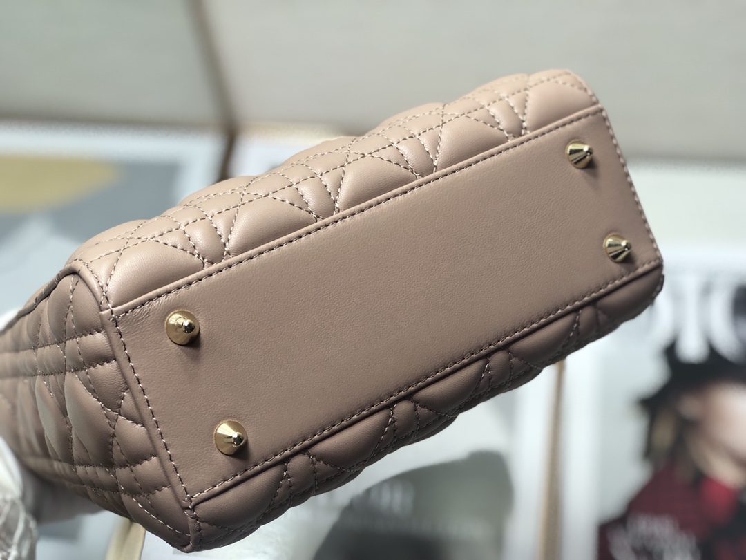 Wholesale Luxury Dior Medium Lady Dior Bag Cherry Rose Des Vents Patent Cannage Calfskin M0565Owcb_M49P - Image 3