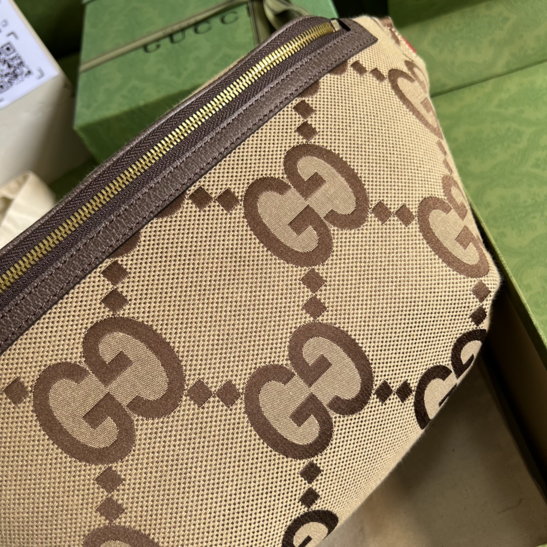 Wholesale Luxury Gucci Jumbo Belt Bag 696031 Brown - Image 7