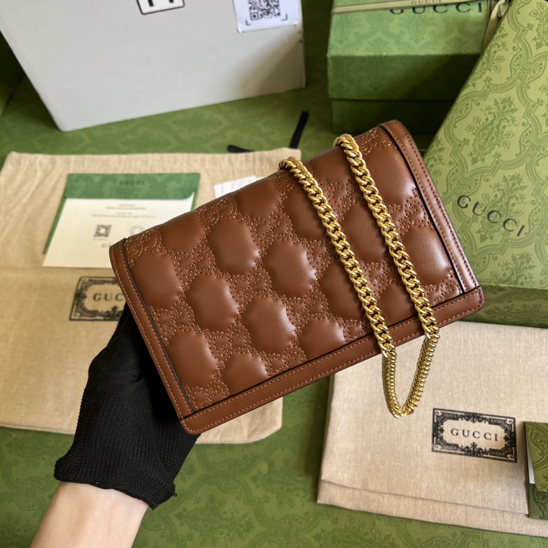Wholesale Luxury Gucci Gg Matelasse Chain Wallet 723788 - Image 9