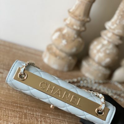 Alternative view of Wholesale Luxury Chanel Wallet On Chain Cloud Blue Ap1450