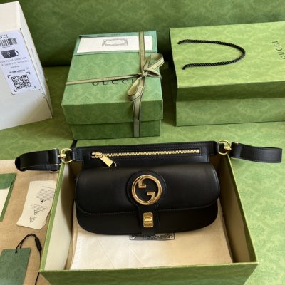 Wholesale Luxury Gucci Blondie Belt Bag Black 718154