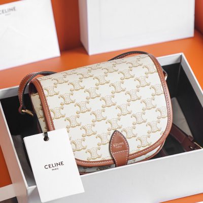 Wholesale Luxury Celine Medium Folco Bag In Triomphe Canvas And Calfskin