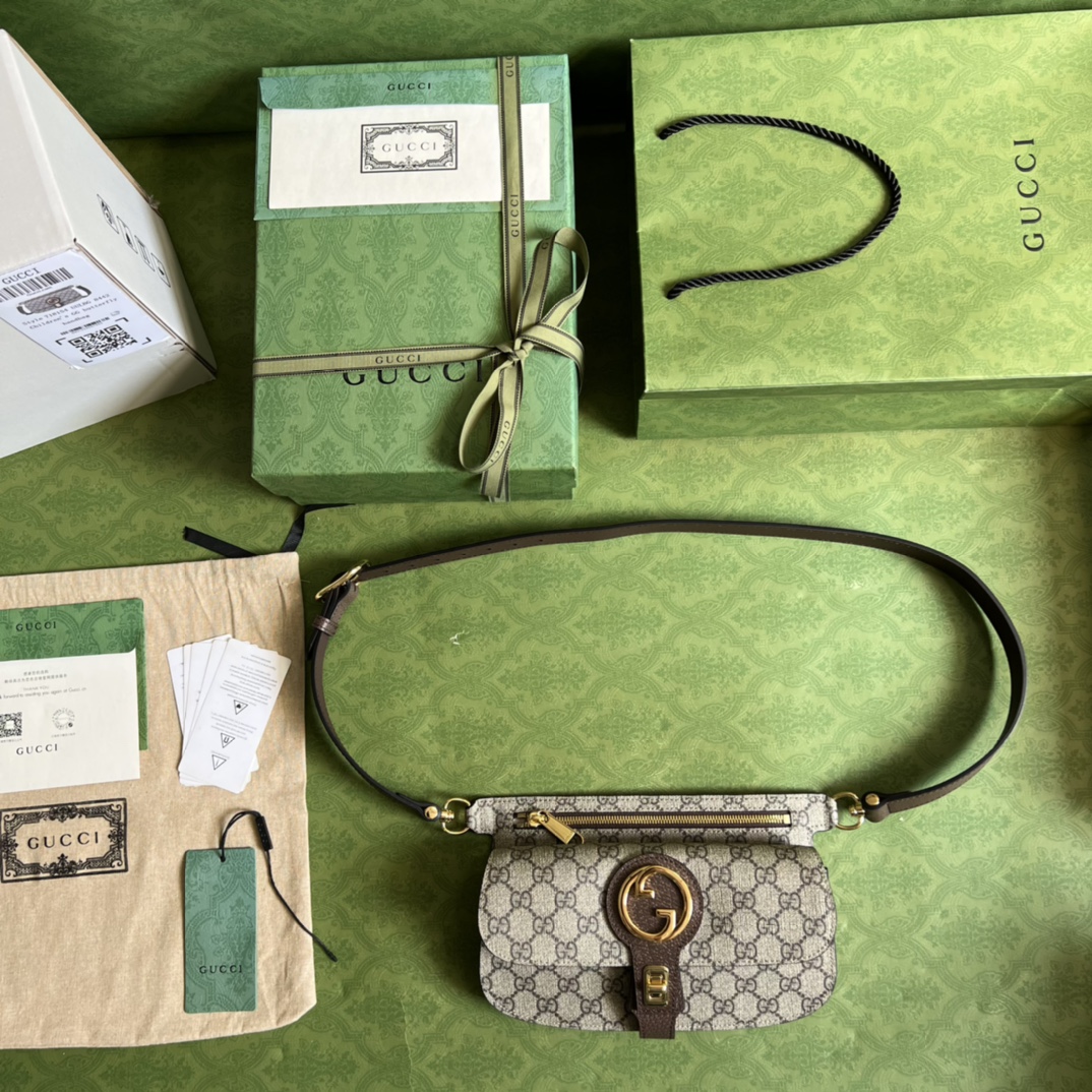 Wholesale Luxury Gucci Blondie Belt Bag Gg Supreme Canvas 718154 - Image 2