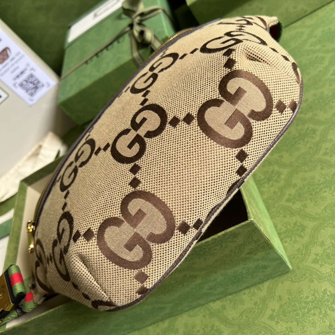 Wholesale Luxury Gucci Jumbo Belt Bag 696031 Brown - Image 5
