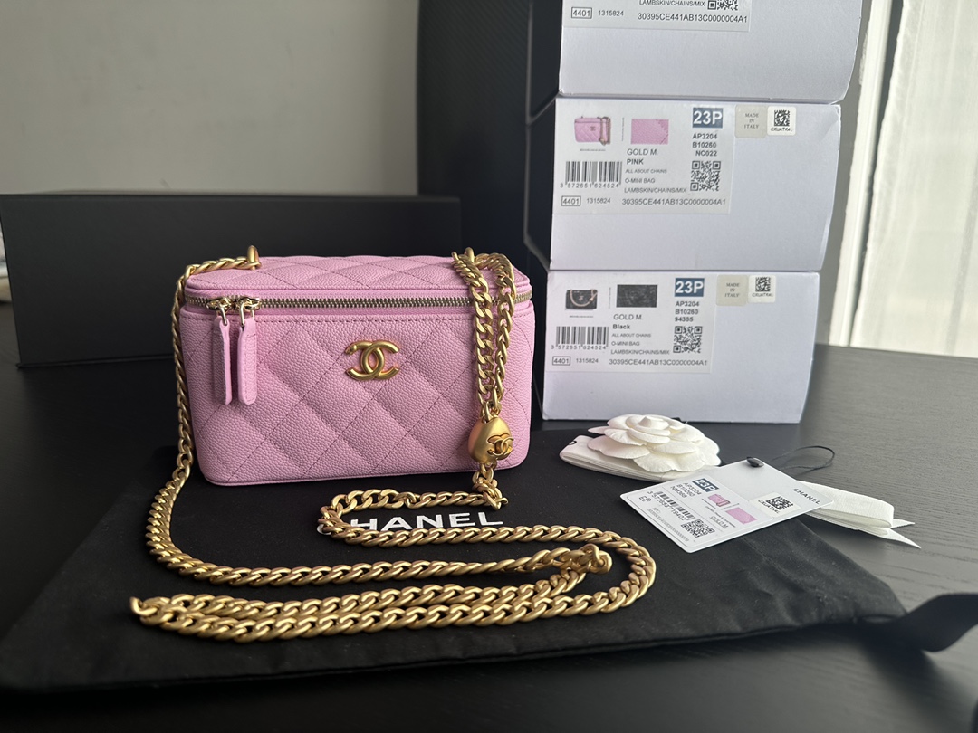 Wholesale Luxury Chanel Vanity Case Pink Ap3204