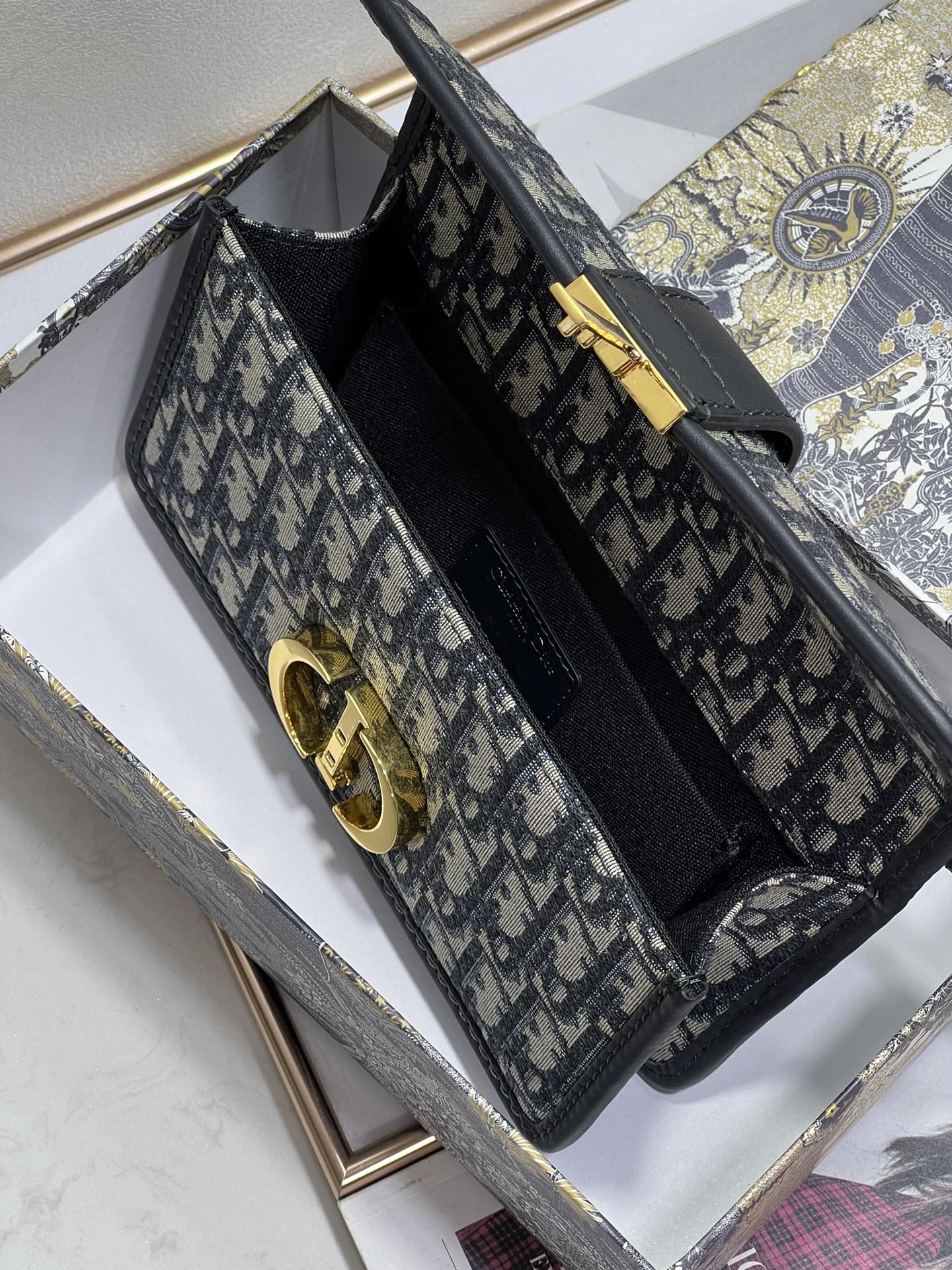 Wholesale Luxury Dior 30 Montaigne Bag Blue Dior Oblique Jacquard M9208Utzq_M928 - Image 8