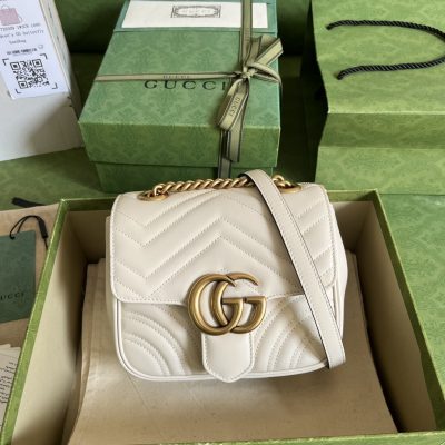 Wholesale Luxury Gucci Marmont Gg White 739682