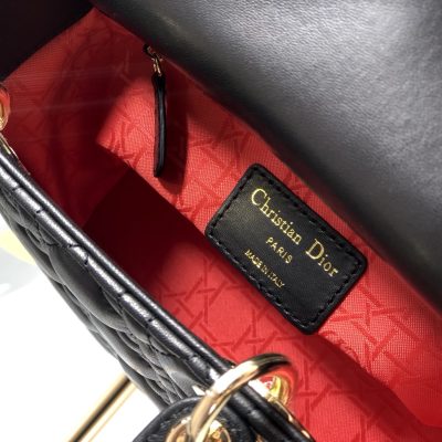 Alternative view of Wholesale Luxury Dior Medium Lady Dior Bag Black Patent Cannage Calfskin M0565Owcb_M900
