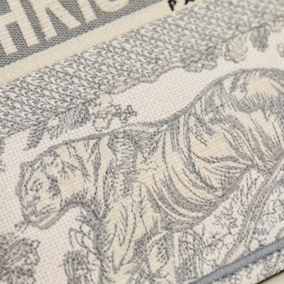 Alternative view of Wholesale Luxury Dior Book Tote Gray Toile De Jouy Embroidery