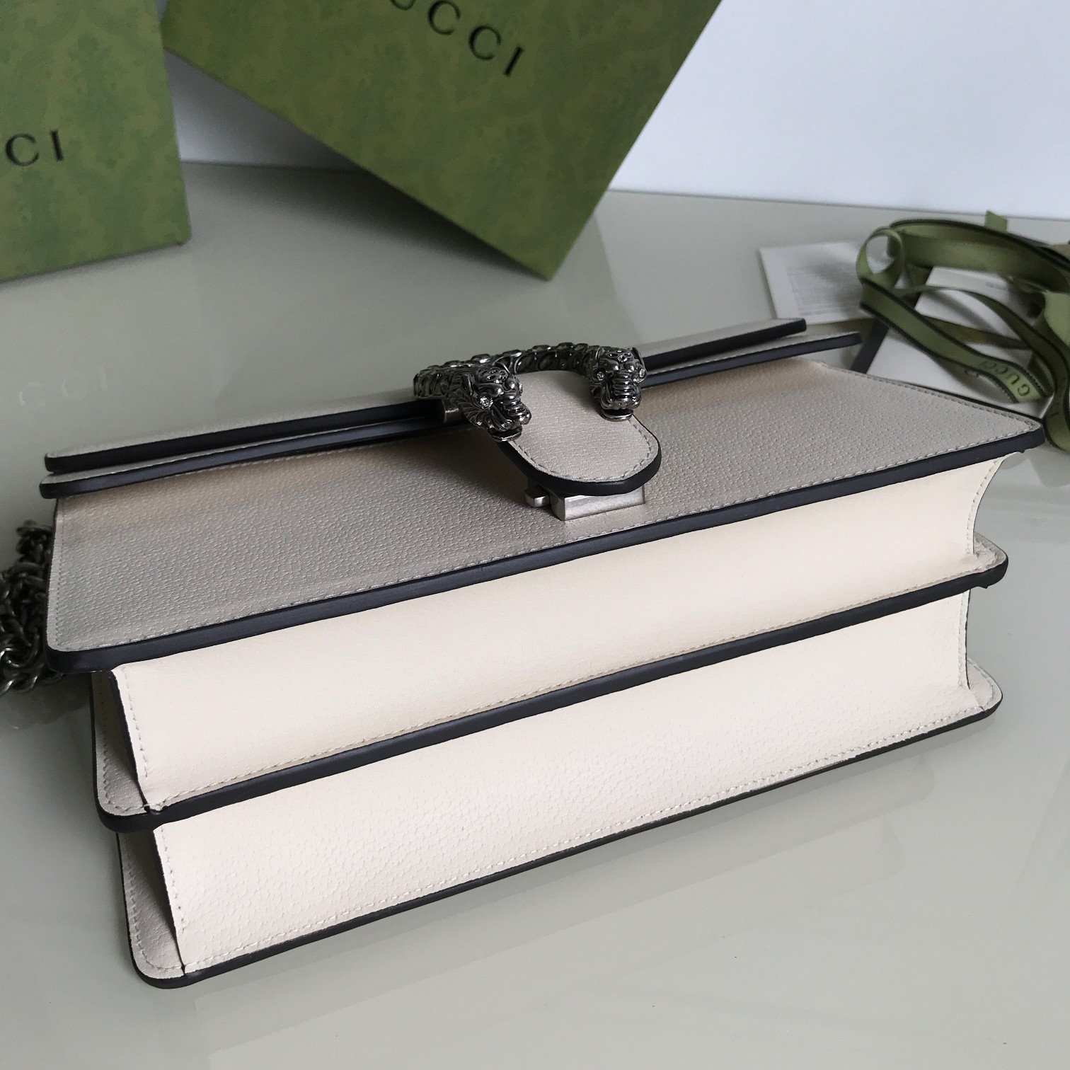 Wholesale Luxury Gucci Dionysus Small Shoulder Bag Pure White 400249 - Image 7