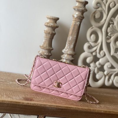 Wholesale Luxury Chanel Wallet On Chain Pink Ap1450