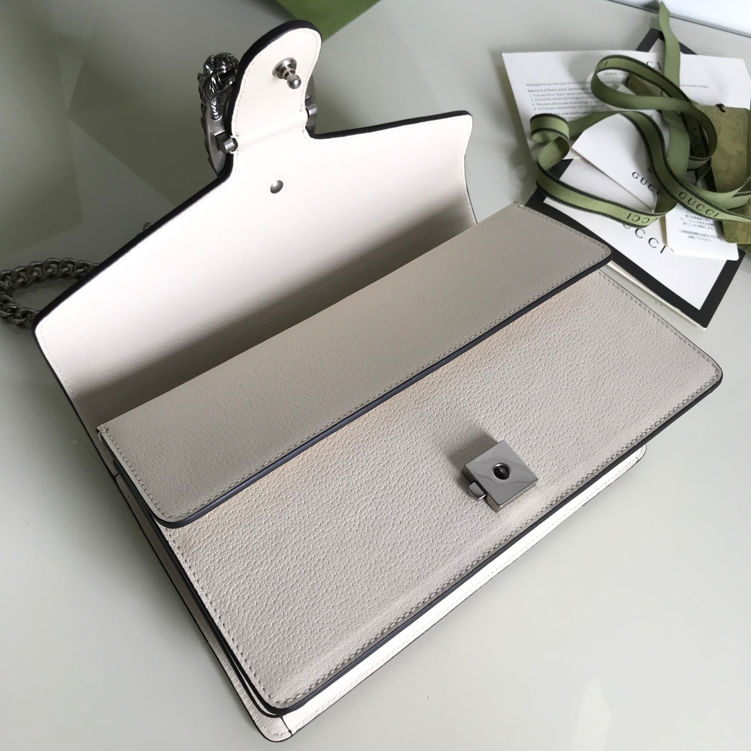 Wholesale Luxury Gucci Dionysus Small Shoulder Bag Pure White 400249 - Image 4