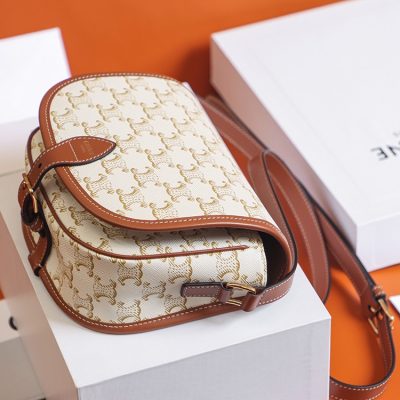 Alternative view of Wholesale Luxury Celine Medium Folco Bag In Triomphe Canvas And Calfskin