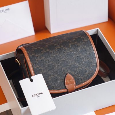 Wholesale Luxury Celine Medium Folco Bag In Triomphe Canvas And Calfskin