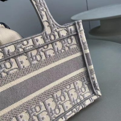 Alternative view of Wholesale Luxury Dior Book Tote Small Gray Dior Oblique Embroidery M1286Zriw_M932