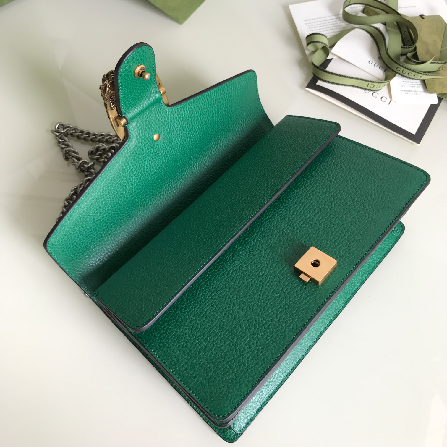 Wholesale Luxury Gucci Dionysus Small Shoulder Bag Forest Green 400249 - Image 3