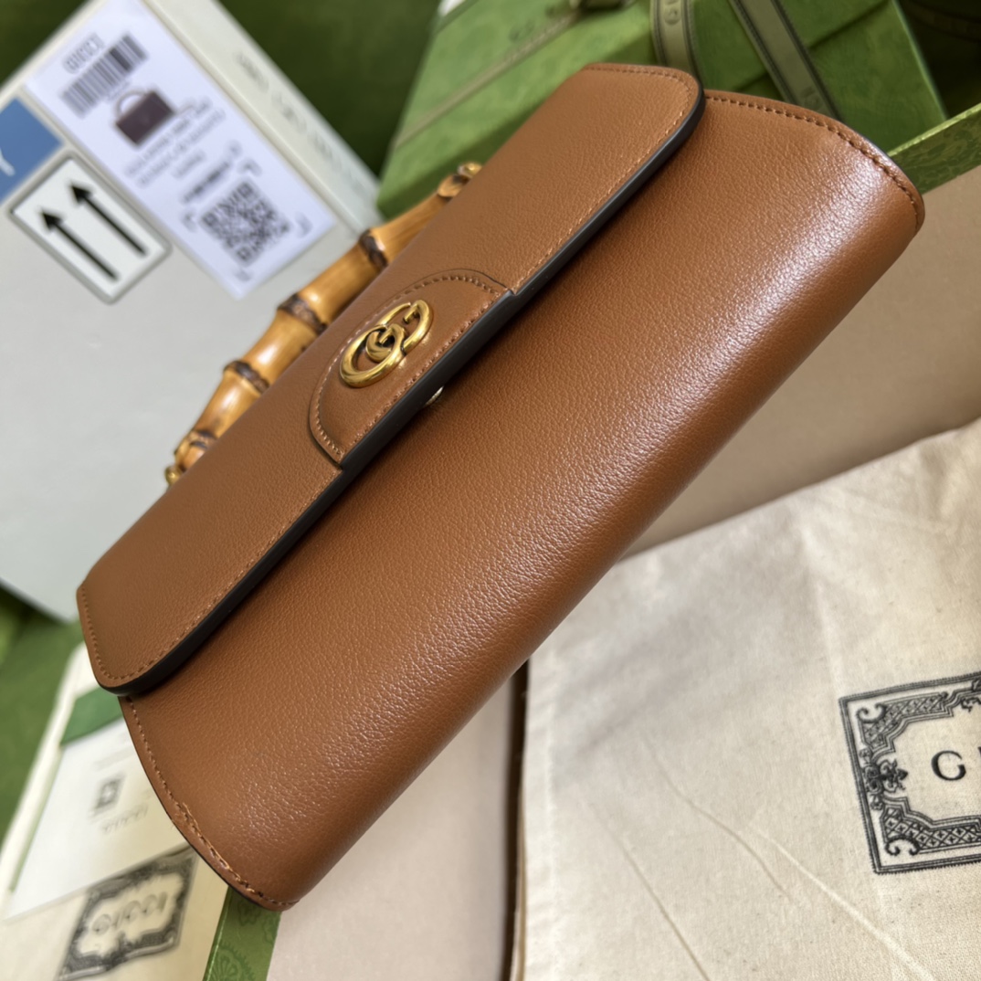 Wholesale Luxury Gucci Gg Small Top Handle Bag With Bamboo 675794 - Image 5
