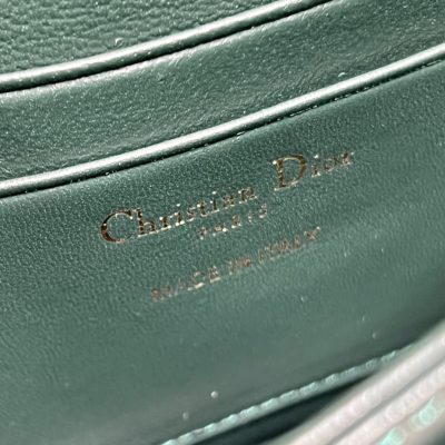 Alternative view of Wholesale Luxury Dior Miss Mini Bag Rose Pine Green Patent Cannage Calfskin