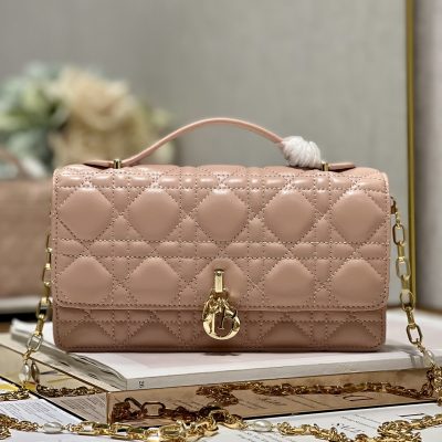 Wholesale Luxury Dior Miss Mini Bag Rose Des Vents Cannage Lambskin S0980Onmj_M49P
