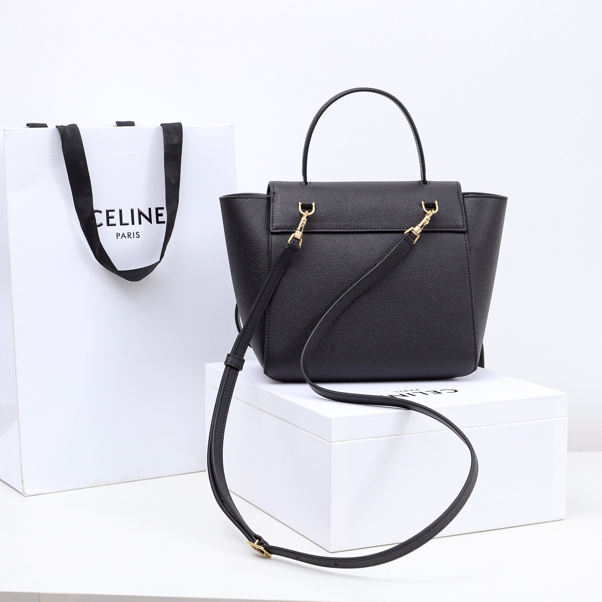 Wholesale Luxury Celine Luggage Handbag In Drummed Calfskin 189143 - Image 7
