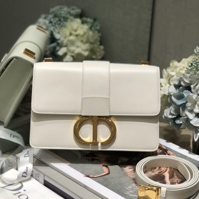 Wholesale Luxury Dior30 Montaigne Bag Latte Box Calfskin