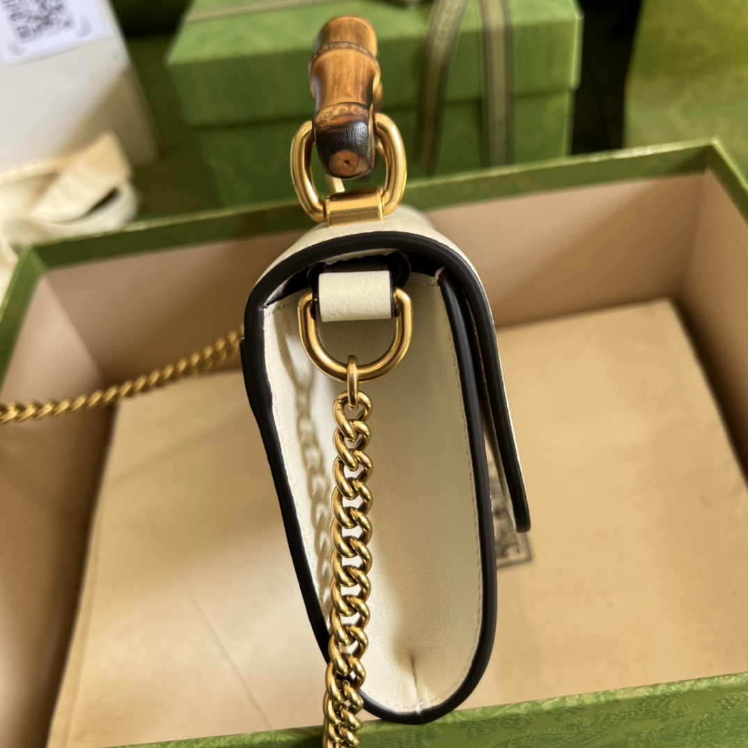 Wholesale Luxury Gucci Gg Small Top Handle Bag With Bamboo 675794 - Image 6