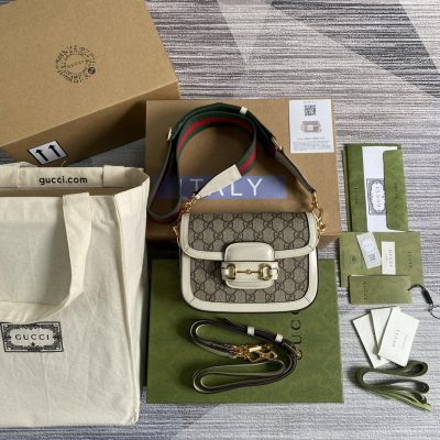 Alternative view of Wholesale Luxury Gucci Horsebit Min White 658574