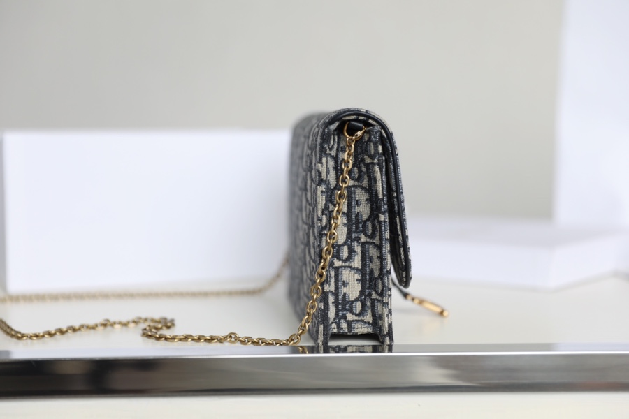 Wholesale Luxury Dior Saddle Pouch Blue Dior Oblique Jacquard S5620Ctzq_M928 - Image 3
