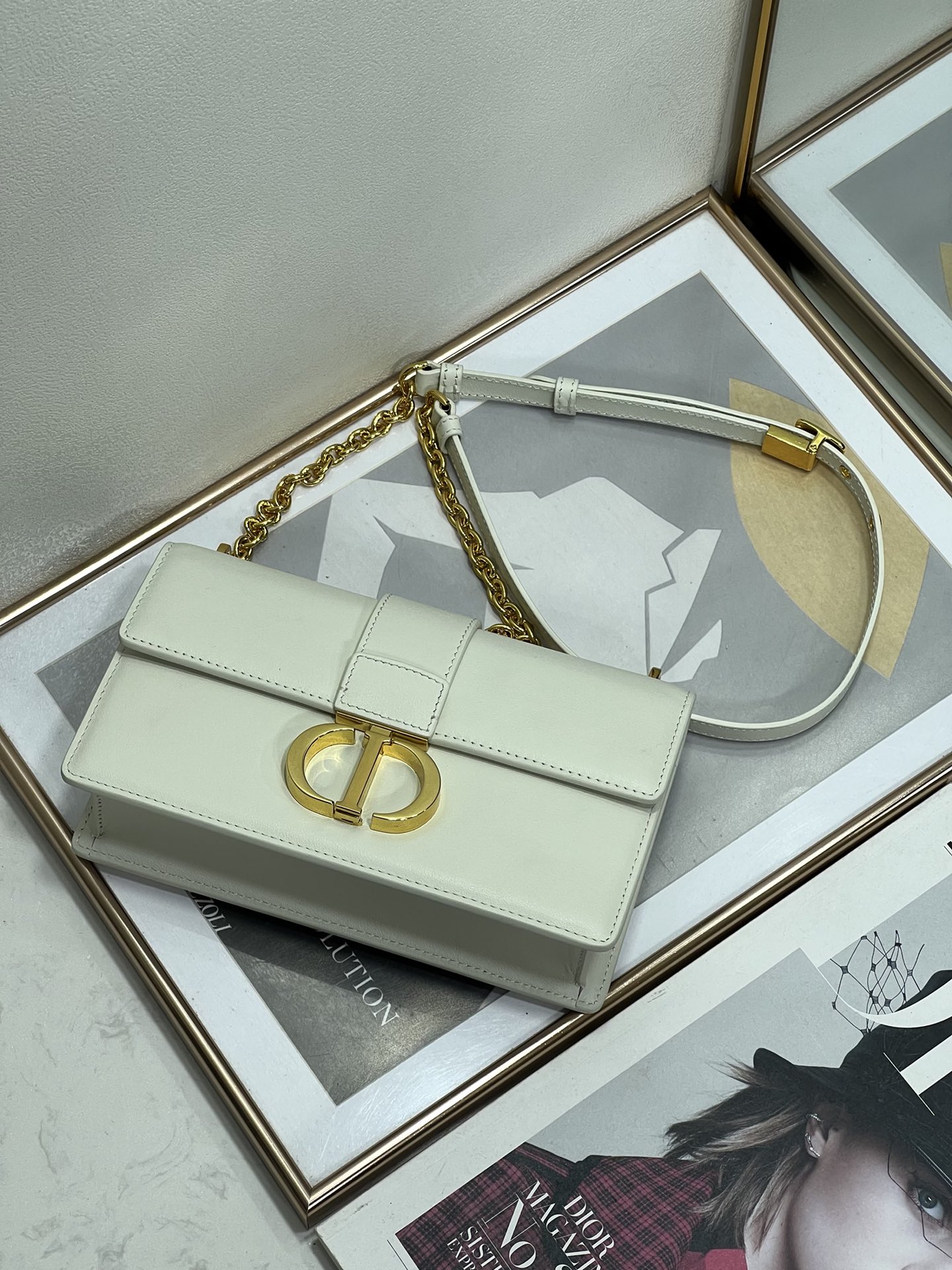Wholesale Luxury Dior 30 Montaigne Bag White Box Calfskin S2110Umos_M991 - Image 5