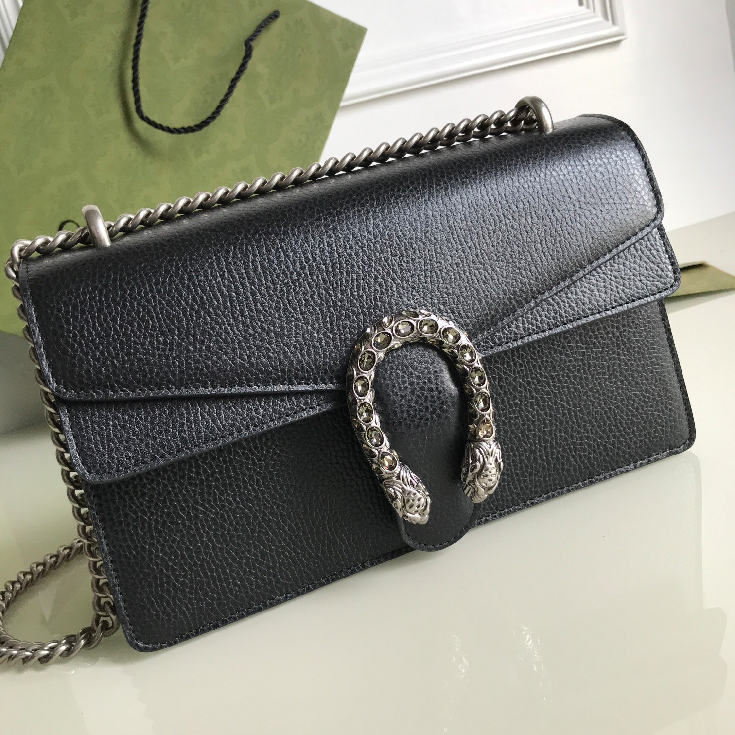 Wholesale Luxury Gucci Dionysus Small Shoulder Bag Black 400249 - Image 7