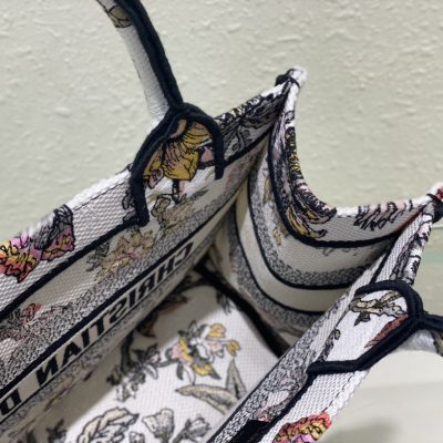 Alternative view of Wholesale Luxury Dior Book Tote Small White Multicolor Dior Jardin Botanique Embroidery M1265Zrzb_M884
