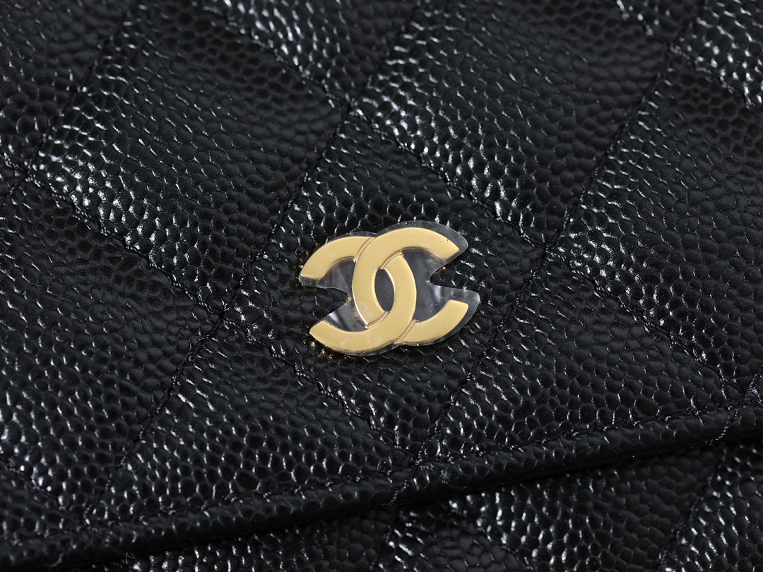 Wholesale Luxury Chanel Woc Gold Chain Black - Image 5