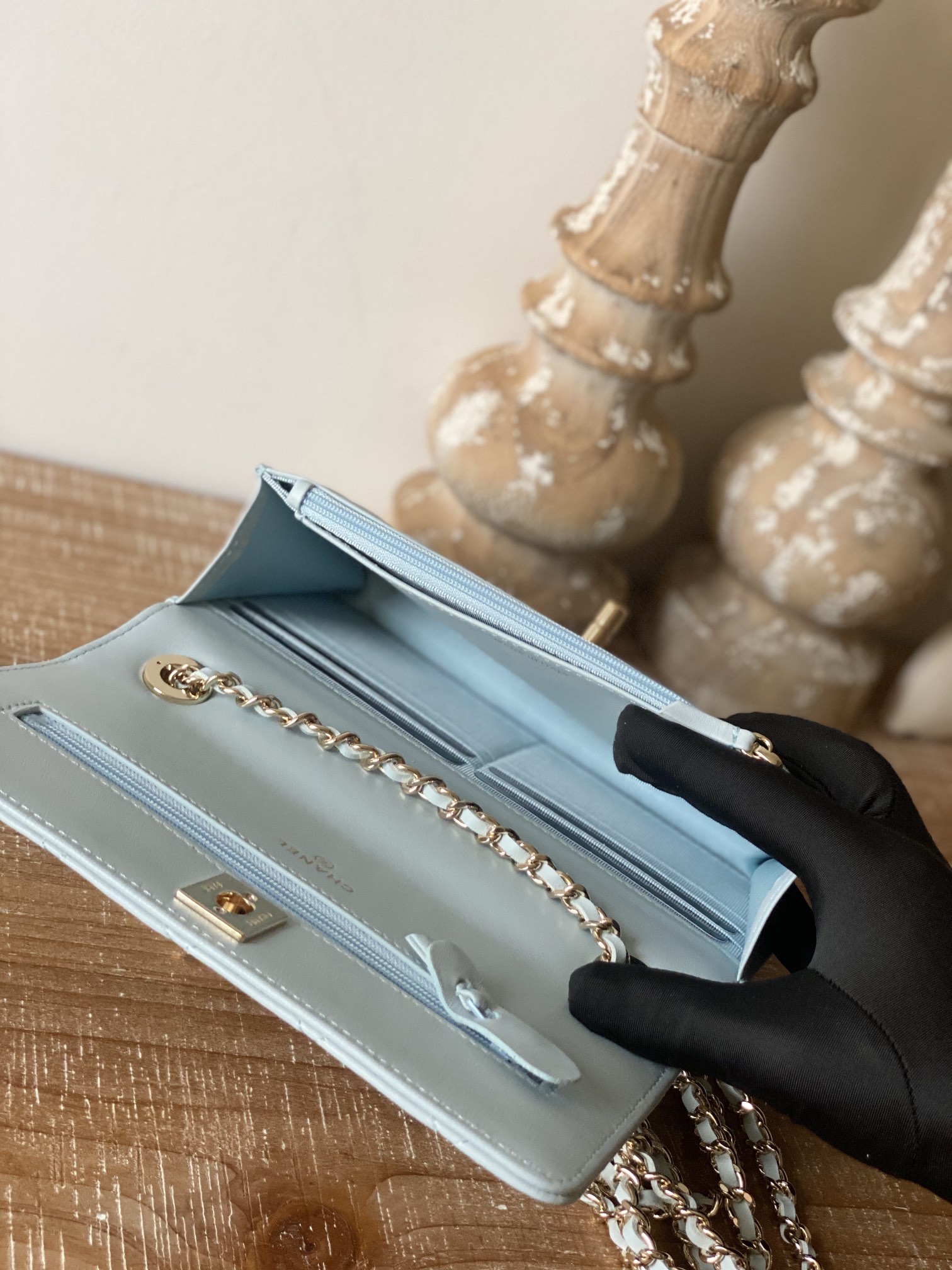 Wholesale Luxury Chanel Wallet On Chain Cloud Blue Ap1450 - Image 4