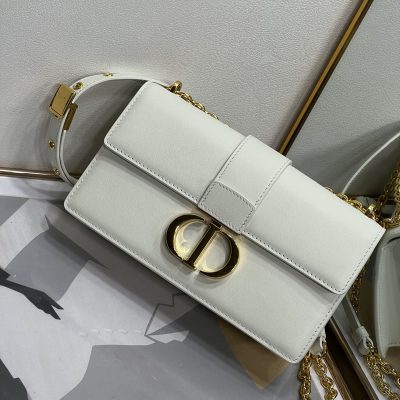 Wholesale Luxury Dior 30 Montaigne Bag White Box Calfskin S2110Umos_M991