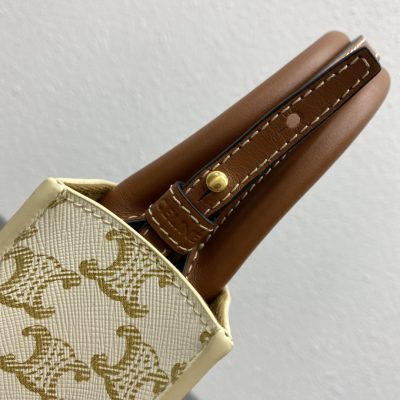 Alternative view of Wholesale Luxury Celine Triomphe Mini Tote White 194372Bzk.01Bc
