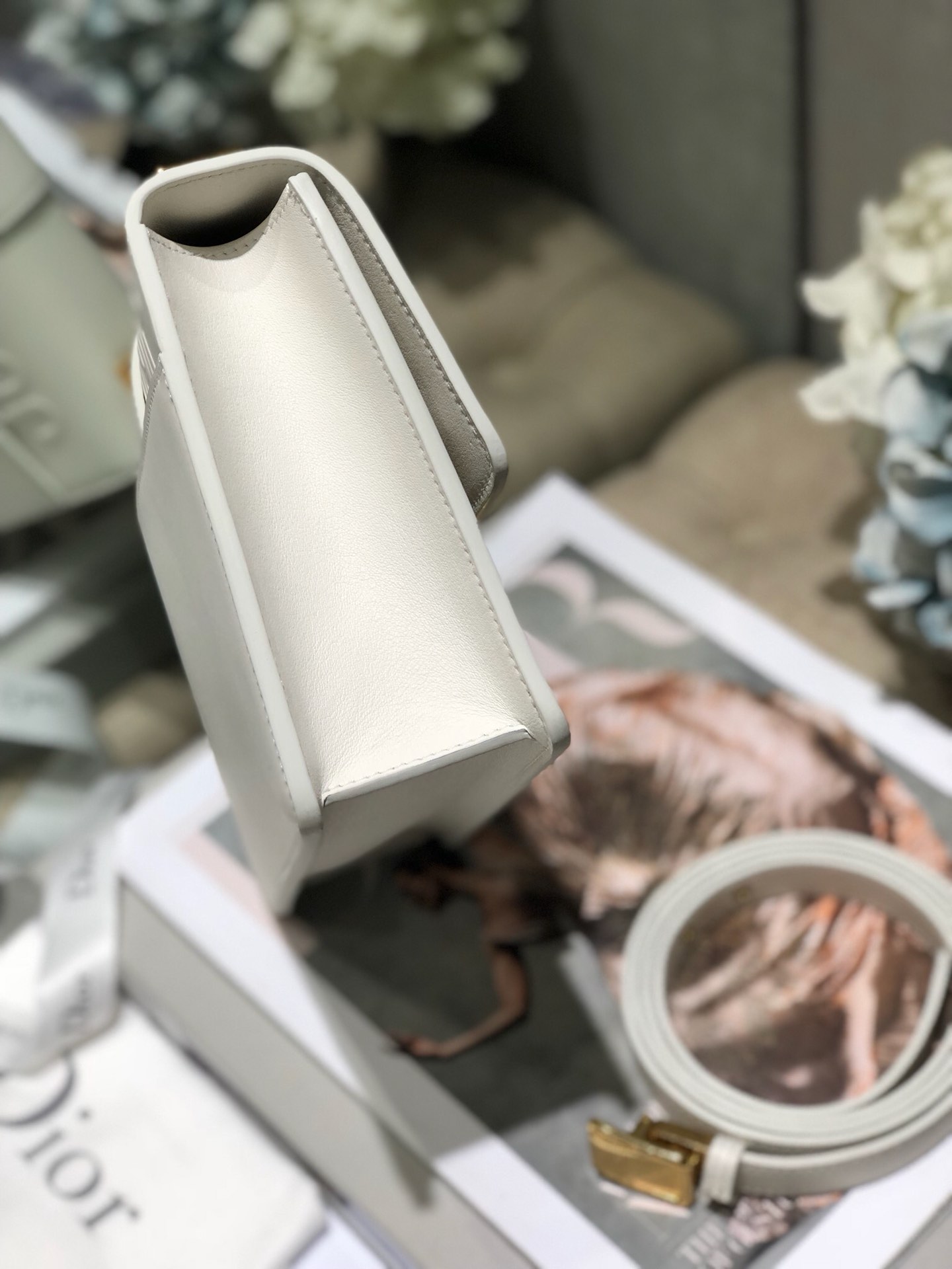 Wholesale Luxury Dior30 Montaigne Bag Latte Box Calfskin - Image 8