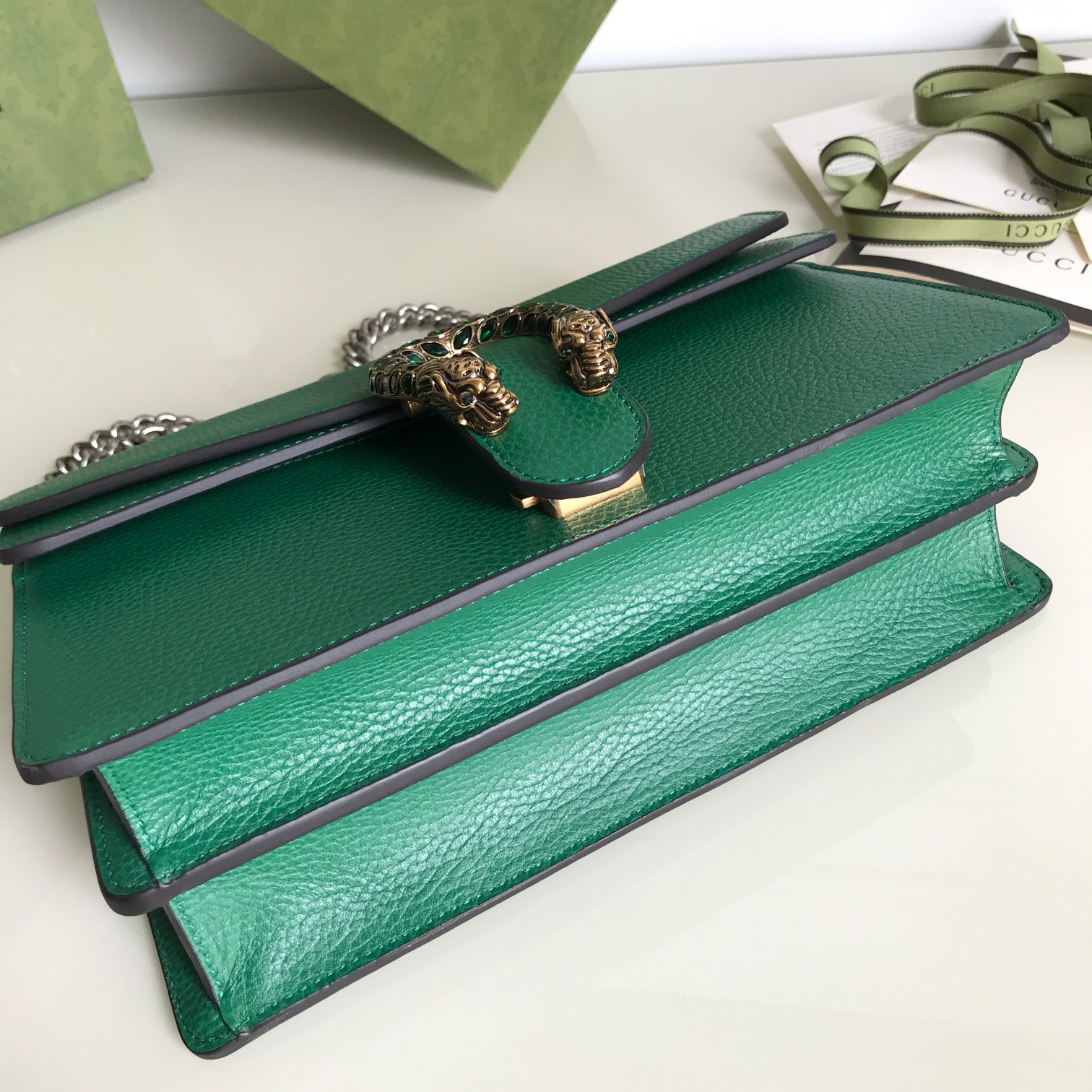 Wholesale Luxury Gucci Dionysus Small Shoulder Bag Forest Green 400249 - Image 5