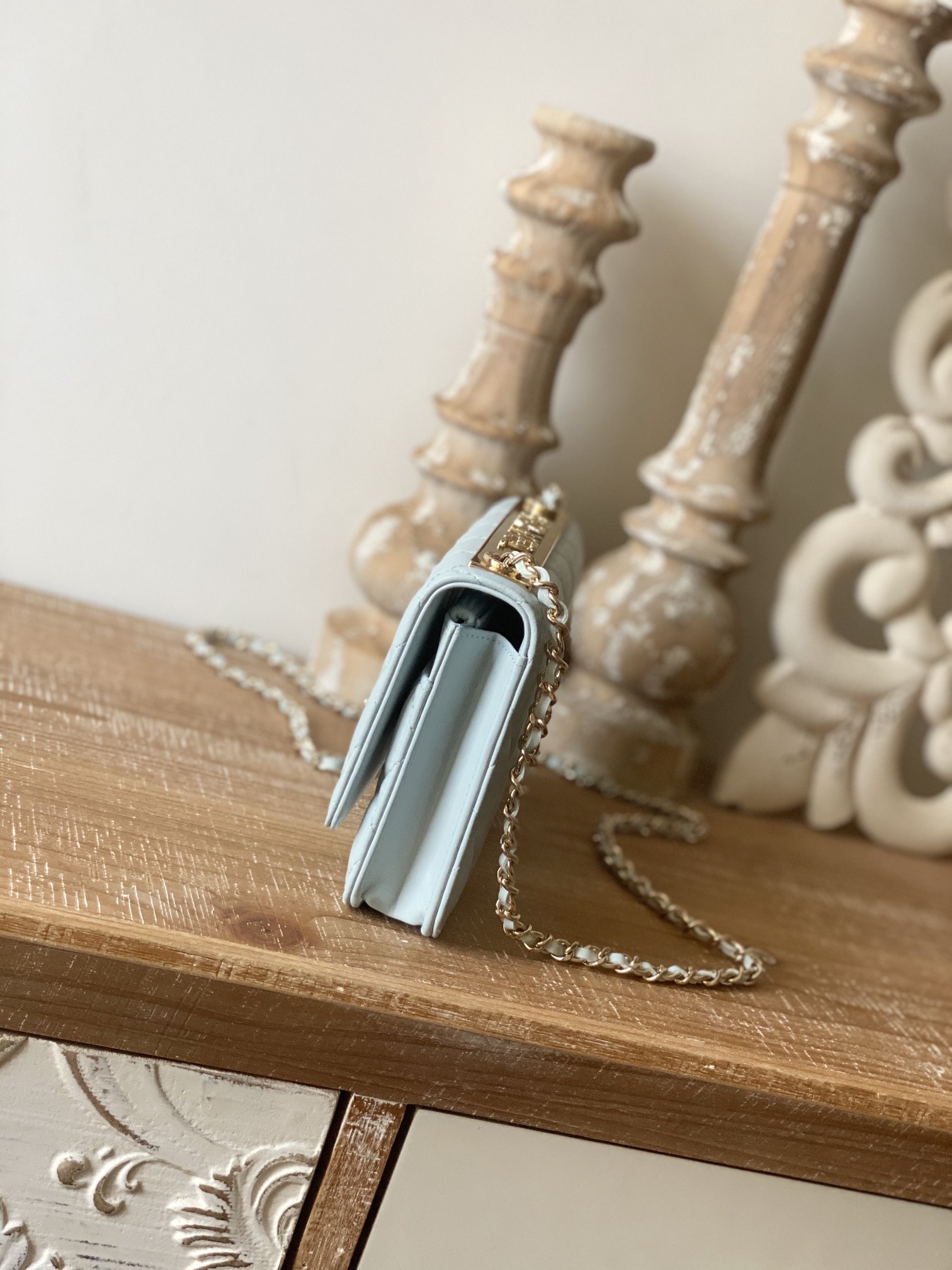 Wholesale Luxury Chanel Wallet On Chain Cloud Blue Ap1450 - Image 7